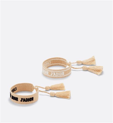 bracciale in cotone dior|Set di bracciali J'Adior Cotone Mizza beige multicolore .